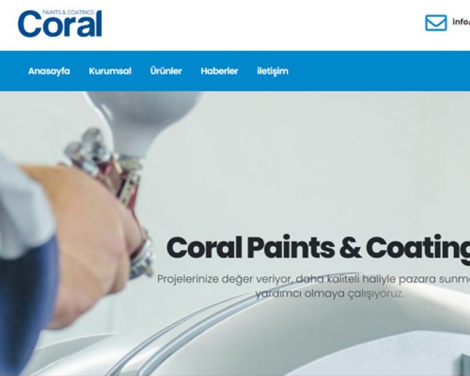 Coral Paints & Coatings web sitesi yayında...